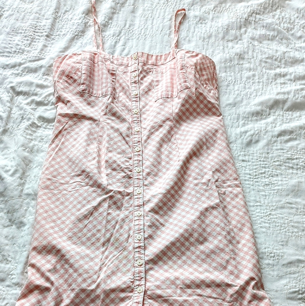Tommy Hilfiger Pink & White Gingham Dress